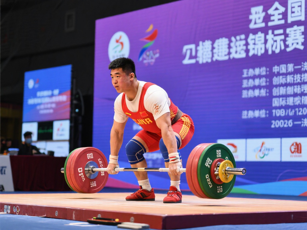 全国男子举重锦标赛55公斤级王威东夺双金