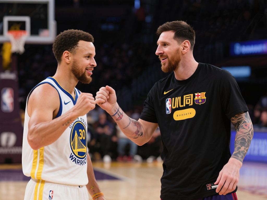 库里笑容满满!巨星助阵迈阿密国际比赛现场