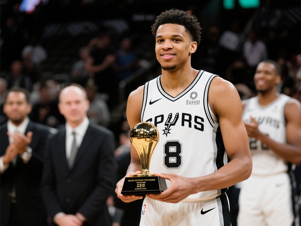 马刺新星斯蒂芬-卡斯尔荣膺NBA年度最佳新秀