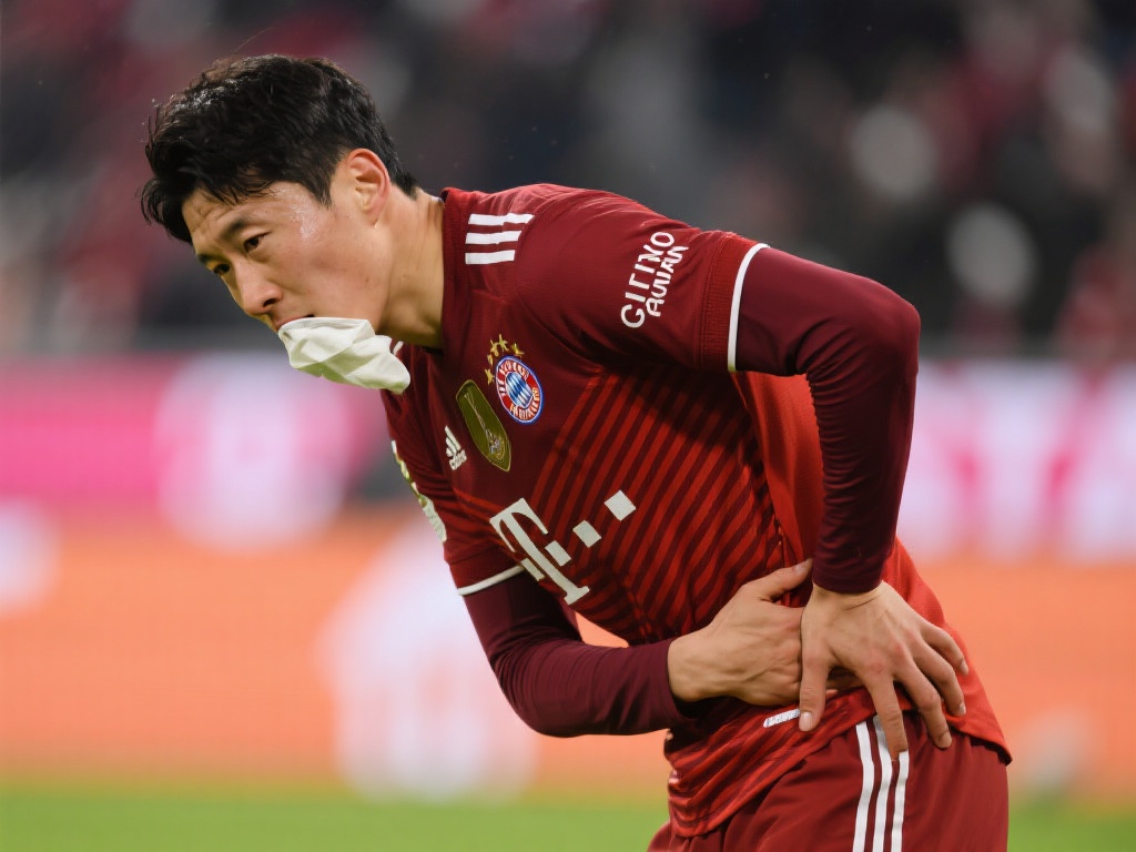 “金玟哉感冒本该轮休，带病坚持出战后背部再添不适！”