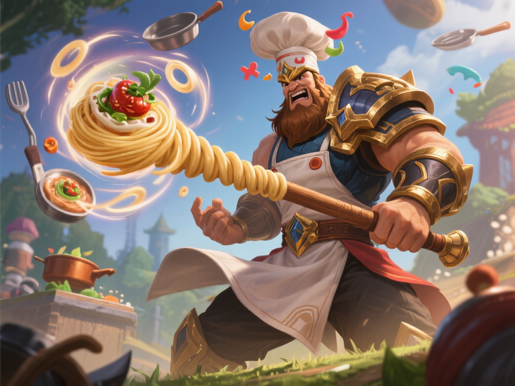 英雄联盟愚人节皮肤:墨菲特布隆盖伦全新模型图发布