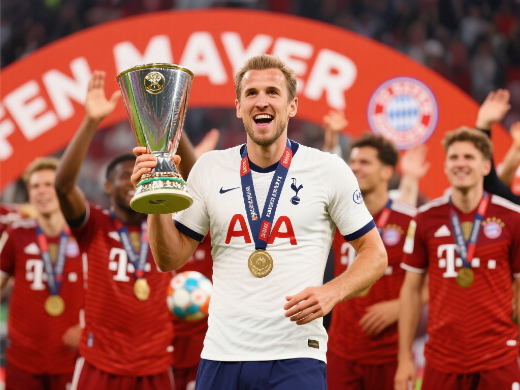 勒沃库森2-2战平助拜仁提前2轮加冕,凯恩喜获职业生涯首冠