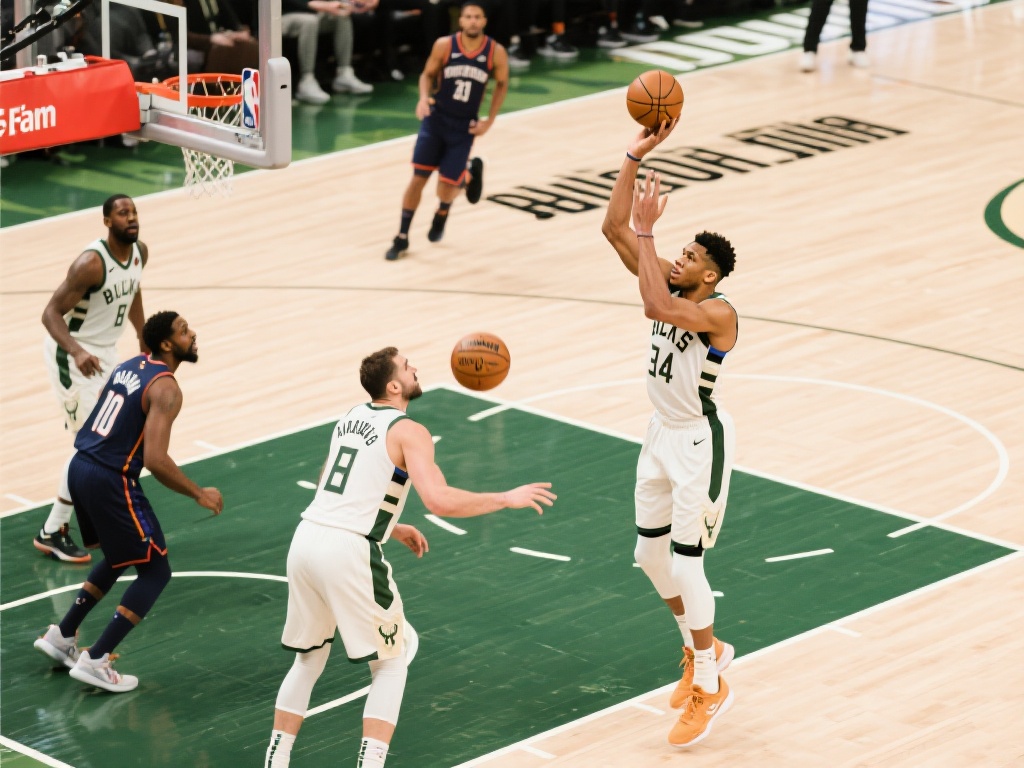 普林斯三分失手三不沾,大洛助攻字母哥空位三分精准命中 让我们拆解这一精彩瞬间的技术细节。首先,